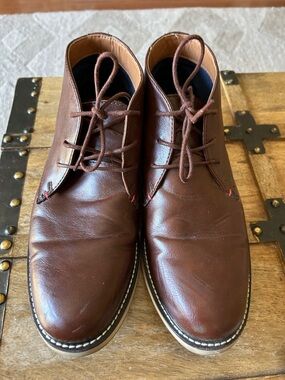 Tommy Hilfiger Men's Brown Leather Chukka Boots